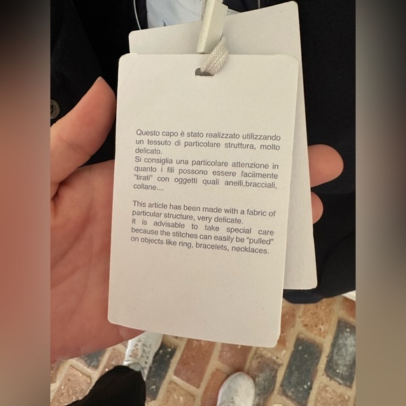 Max Mara Leisure Blu Notte Clava Coat NWT Size 6 - Picture 8 of 14